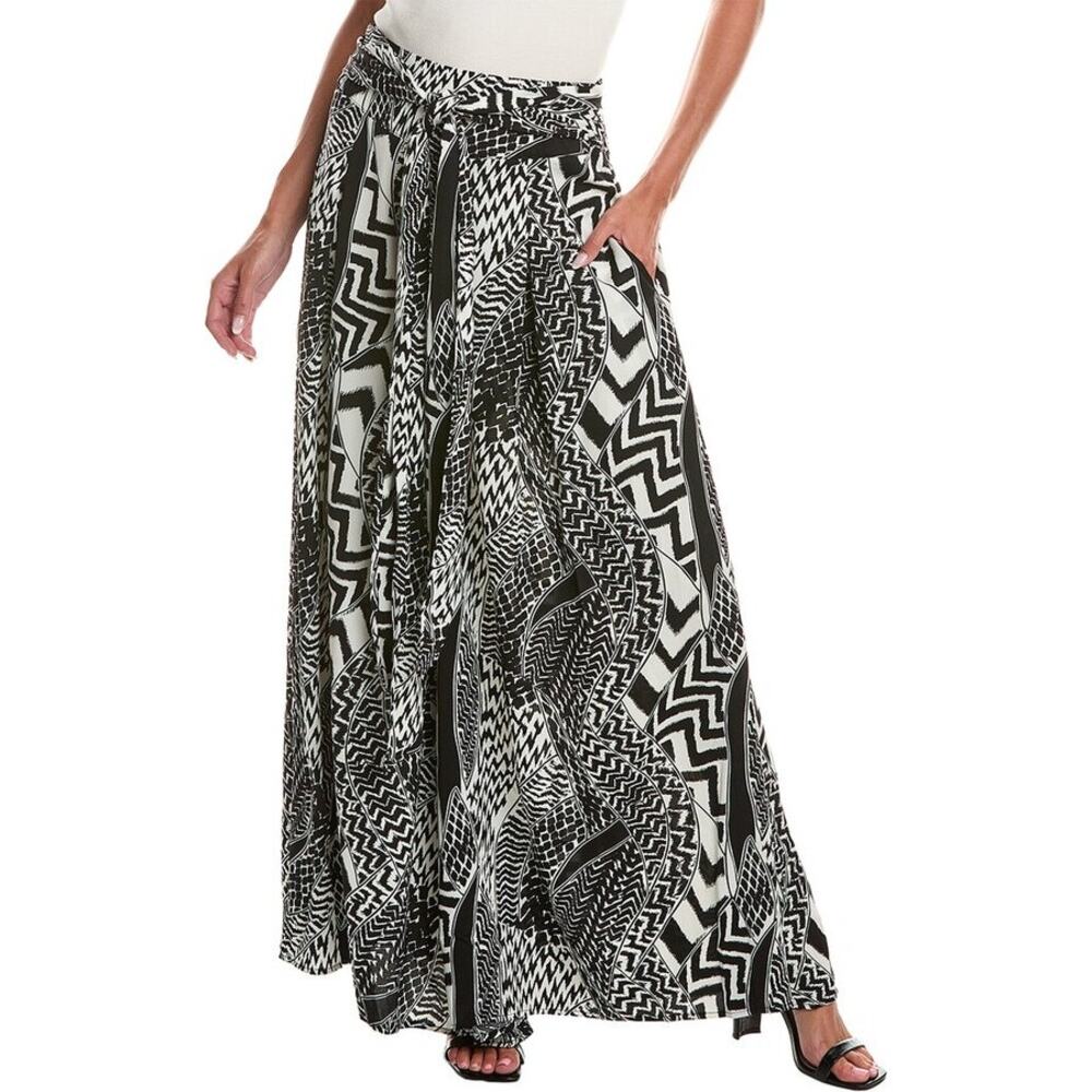 GRACIA Women's Palazzo Pant Size S In Black/White